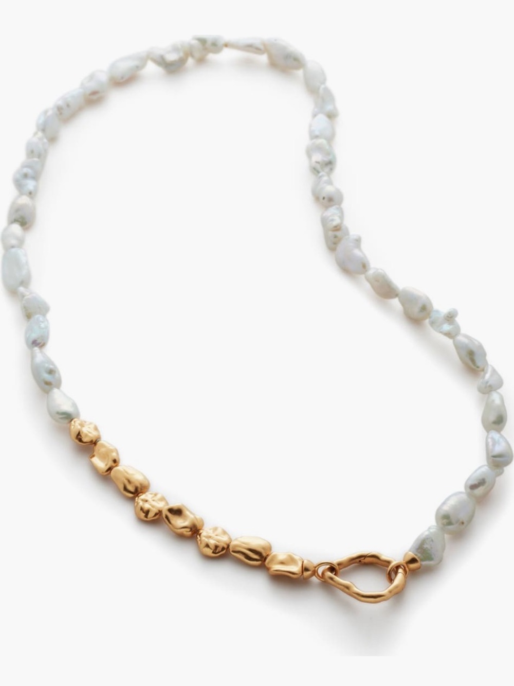 NWOT Monica Vinader Keshi Pearl Necklace